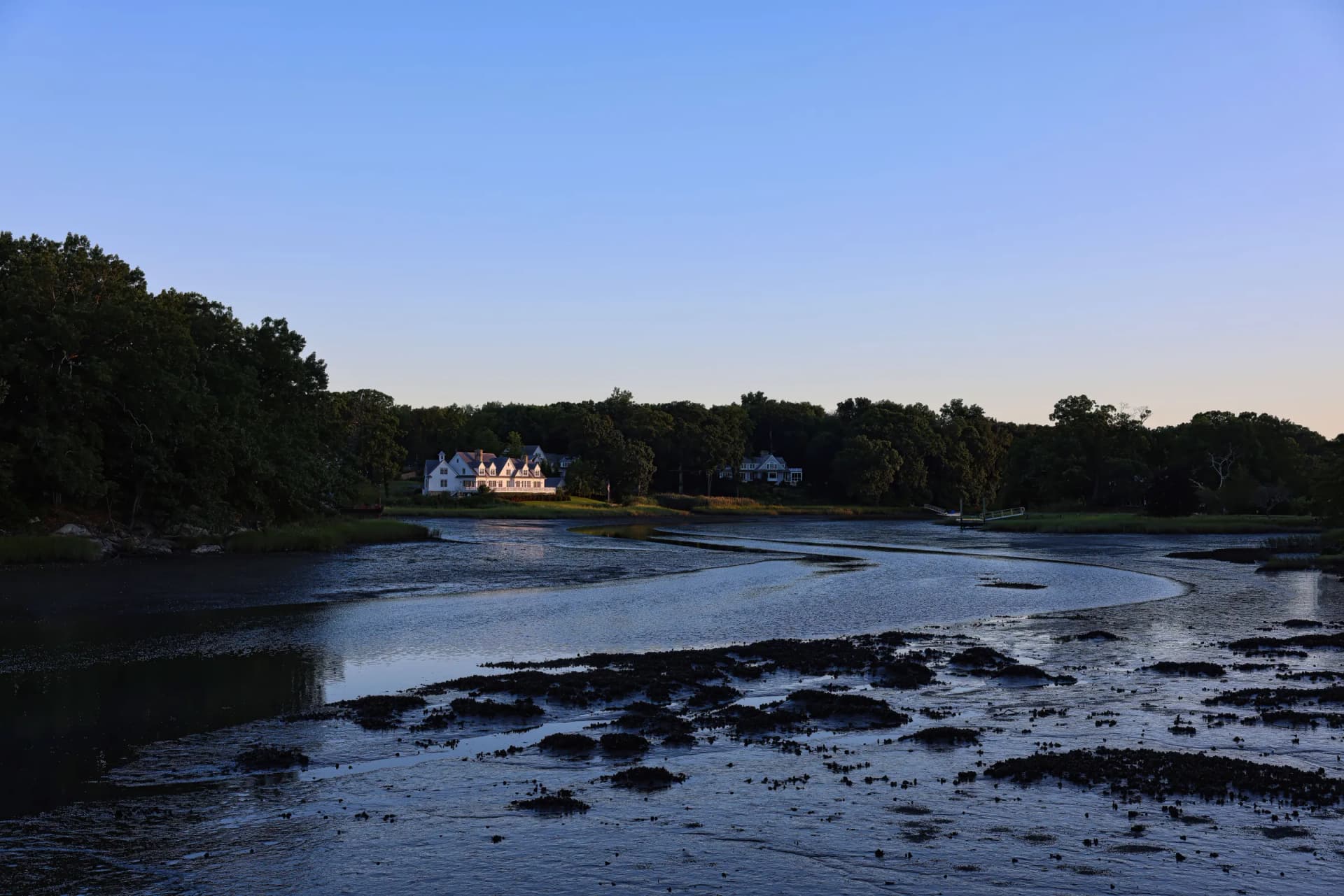 Coastal flooding in Darien, Connecticut